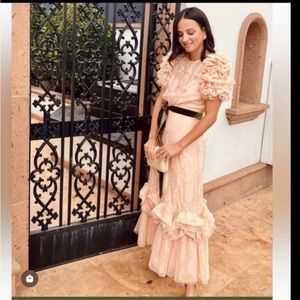 Antonio Melani × Nicola Bathie Shelby Floral
Jacquard Crew Neck Puffed
Dress